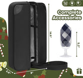 ALLCAMP Wine tote Bag with Cooler Compartment, Picnic Set Carrying Two sets of tableware